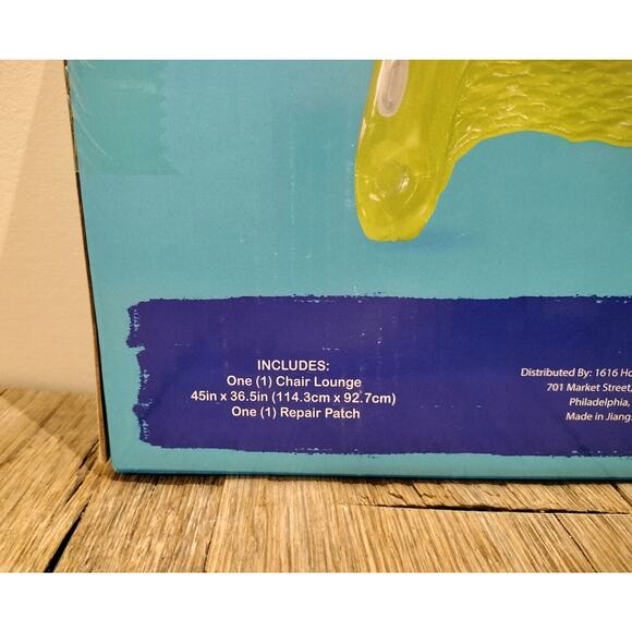 High Five Inflatable Lounge Chair Green Pool Float Swim Toys Floating Lake Beach - Picture 10 of 12